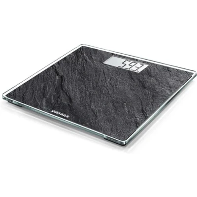 Image de Soehnle Style Sense Compact 300 Slate, Balance pèse personne avec large écran LCD, électronique supportant jusqu’à 180 kg, digitale design extra plat de 2 cm, grande stabilité
