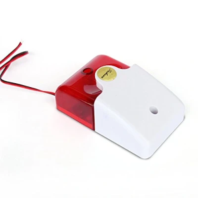 Image de Taikuwu 105 DB Sirene de stroboscopique Filaire Alarme Clignotant systeme securite a la Maison (220, Volts)
