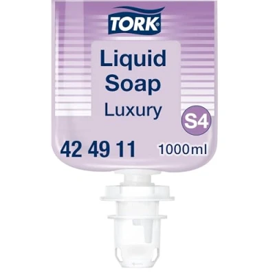 Image de Tork Luxury Savon liquide S4, parfum fleuri, 6 x 1000 ml, 424911