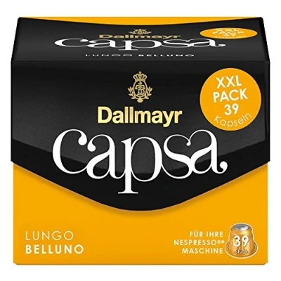 Image de Dallmayr Capsa Lungo Belluno XXL, Capsule Nespresso, Café Torréfié, 39 Capsules DE 5,6 g