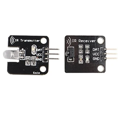 Image de HALJIA Digital 38 kHz Infrarouge récepteur IR Sensor Module avec Ensemble de kit émetteur Compatible Arduino