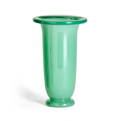 Image de HAY Vase Empire Large green dark rim