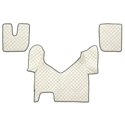 Image de F CORE FL27 CHAMP Ensemble de tapis sol Similicuir avant 3 blanc ivoire