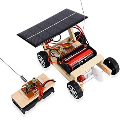 Image de La Voiture à Télécommande Solaire de DIY, sans Fil Educative Jouets Joue Le Jeu Assemblé d&#039;enfants