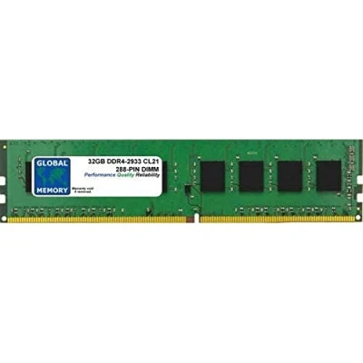 Image de 32Go DDR4 2933MHz PC4 23400 288 PIN DIMM MÉMOIRE RAM pour Ordinateurs DE Bureau/Cartes Meres