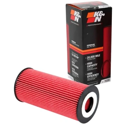 Image de K&amp;N Filtre à Huile High Performance Series compatible avec Porsche Cayman/Boxster (HP 7036)