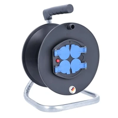 Image de as Schwabe 10205 Enrouleur de câble électrique vide pour env. 25 m et usage en intérieur d&#039;après la norme IP20 Ø 230 mm
