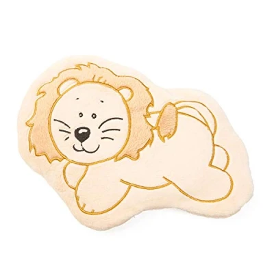 Image de GRÜNSPECHT Wärmezoo 117 V1 Coussin chauffant en forme de lion et pépins raisin avec housse lavable pour enfants douleurs abdominales