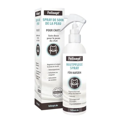 Image de Felisept spray de soin la peau pour chats 250ml lotion douce avec des substances actives naturelles