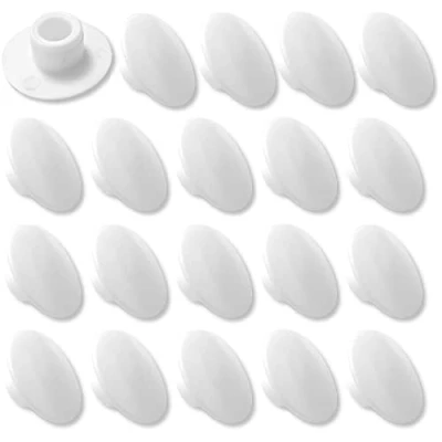 Image de cyclingcolors 20x Cache vis M6 Blanc 6 pans Creux clé Allen CHC Hexagonal Bouchon Capuchon Protection Meuble
