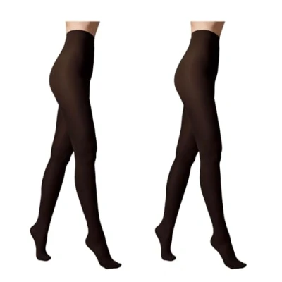 Image de Conte elegant EPISODE 80 DEN Collants Élégants et Épais pour Femmes Tricoté en Velours Doux Orteils Renforcés Collant Chaud Automne Hiver Danser Nero Taille 6