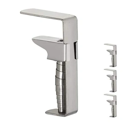 Image de Relaxdays Pince a Nappe, Lot de 12, réglable, pour des Tables épaisses, INOX, Jusqu’à Une épaisseur 4,2 cm, argenté