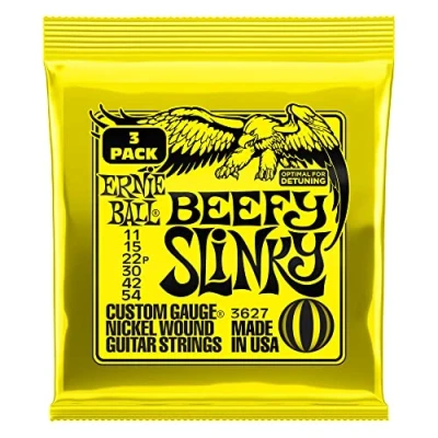 Image de Beefy Slinky Nckl Wnd Elec Gtr Strings 3 Pk 11 54