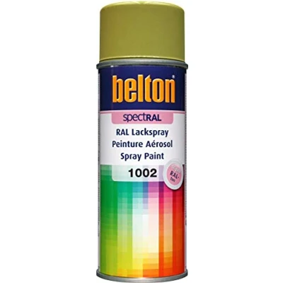 Image de RAL 1002 JAUNE SABLE (BELTON) (Bombe peinture 400 ml) bombe aerosol reparation carrosserie voiture teintes standrard et (reference couleur constructeur 150 ou