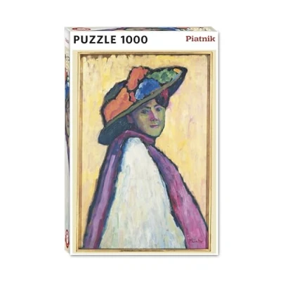 Image de Piatnik Münter Portrait de Marianne Von Werefkin : Puzzle 1000 pièces, Taille 68 x 48 cm, 559747, Multicolore