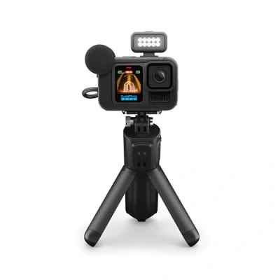 Image de GoPro HERO13 Black Creator Edition Volta (poignée de Batterie, trépied, télécommande), Module multimédia + d&#039;éclairage, Batterie Enduro, Support Verrouillage magnétique et étui Transport