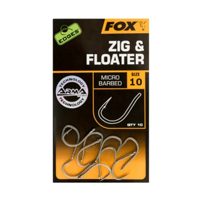 Image de Fox Arma Point Zig &amp; Floater Micro Barbed (10 pcs) Maat : size 10