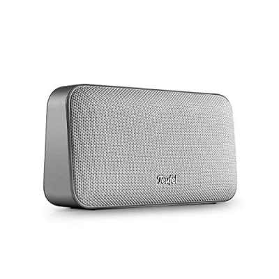 Image de Teufel Motiv® GO Enceinte stéréo Bluetooth Portable, Micro intégré pour téléphonie et Assistance vocale, Protection Contre Les Projections d&#039;eau IPX5, Jusqu&#039;à 16h d&#039;autonomie (Silver White)