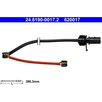 Image de ATE 24.8190 0017.2 Usure Des Plaquettes De Frein AUDI: A4 B8 Avant, A5 Cabriolet, R8 Coupe