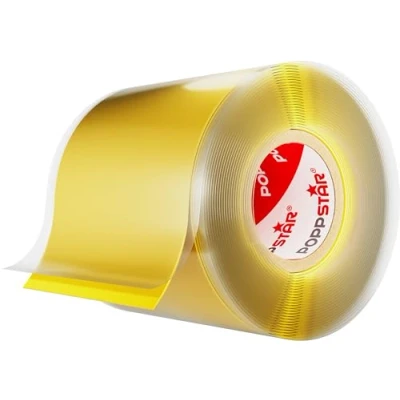 Image de POPPSTAR 3m ruban en silicone auto fusionant (auto amalgamant, vulcanisant), isolant et bande d&#039;étanchéité (eau, air), 50 mm de large, jaune