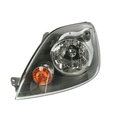 Image de VAN WEZEL 1806961 Phares gauche H4 jaune pour circulation à droite avec commande correcteur de site projecteur, bonnette d&#039;ampoules P43t