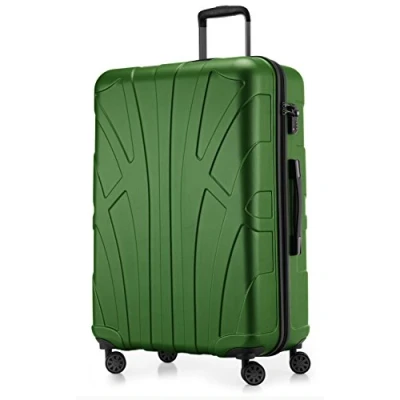 Image de Suitline Valise Taille Moyenne Bagages de soute Rigide, 66 cm, 68 Liter, Vert