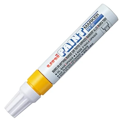 Image de Uni Ball 182207 Marqueur peinture Paint PX 30 à pointe biseautée, jaune