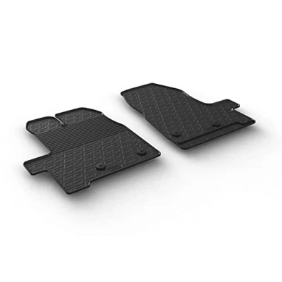 Image de Gledring 0895 Ensemble de tapis sol Caoutchouc avant 2 noir 750mm 550mm FORD: Transit Custom V362 Van, Minibus
