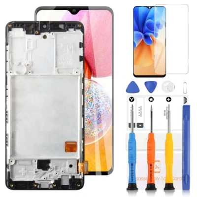 Image de LADYSON Écran LCD pour Samsung Galaxy A41 A415F Remplacement de l&#039;écran OLED SM A415FN SN A415F/DSN Tactile Digitizer Assemblée Pièces avec Outils(Noir Cadre)
