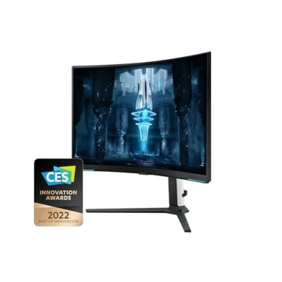 Image de Samsung ODYSSEY Neo G8 32&#039;&#039; 240Hz 1ms, Dalle VA,Incurvé 1000R, Résolution UHD : 3840x2160, 1 000 000:1, HDR 2000, FreeSync Premium Pro, Pied Ajustable, HDMI, DisplayPort