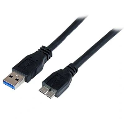 Image de StarTech.com Câble certifié USB 3.0 A vers Micro B de 1 m Cordon USB3 SuperSpeed M/M (USB3CAUB1M)