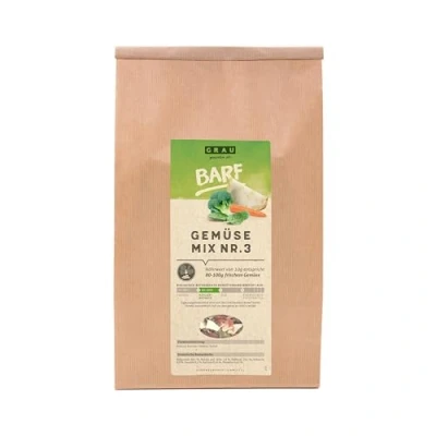 Image de GRAU L’original Mélange No 3 De Légumes Séchés Pour Menus BARF Chiens, Lot 1 (1 x 1,2 kg), Complément Alimentaire Chiens