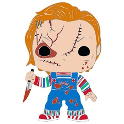 Image de Funko Pop! Large Enamel Pin Horror: Chucky ChuckyPin en Émail Broche Fantaisie Mignonne à Collectionner pour Les Sacs Dos et Idée de Cadeau Produits Officiels