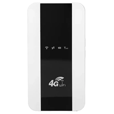 Image de VBESTLIFE Routeur Réseau sans Fil, Carte SIM 4G 5G Mobile Hotspot WiFi Modem Dongle, Portable Pocket Wireless Network Smart Router, 3000mah(Noir + Blanc)