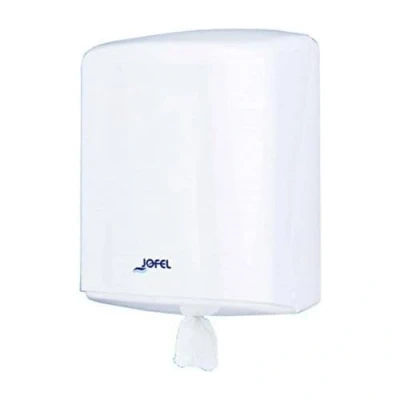 Image de Jofel Distributeur de rouleaux papier, mèche continue jusqu&#039;à 205mm, rouleau spécial pour distribution centrale, hygiène maximale, boîtier ABS, Azure AG40000, blanc