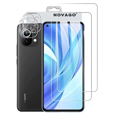 Image de 4 Films de protection pour Xiaomi Mi 11 Lite et 5G [2 écran + 2 objectif]