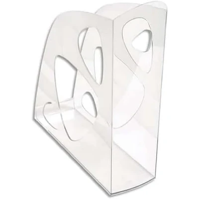 Image de Exacompta Réf. 18123D Porte revue ECOMAG Dimensions 24,8 x 7,7 25,7 cm Classeurs à revues pour documents au format A4 et maxi Couleur Cristal