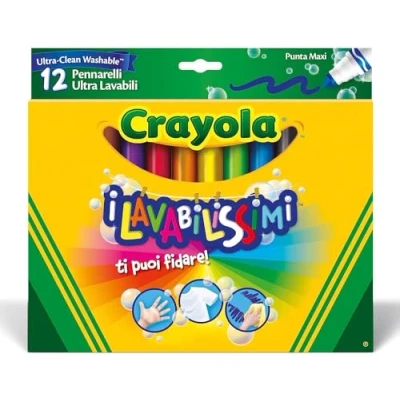 Image de Crayola 12 Feutres à colorier ultra lavables Loisir créatif coloriage papeterie dessin partir de 3 ans Jeu et