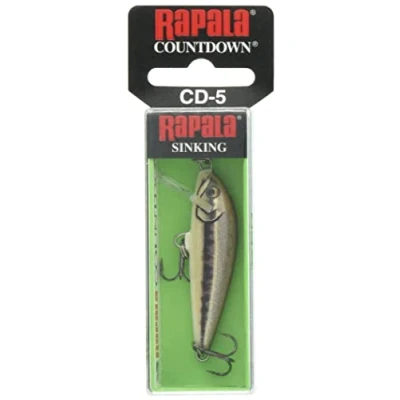 Image de Rapala Leurre de Pêche CountDown Matériel avec Construction Balsa d&#039;Eau Douce Profondeur Nage 0.9 1.8m Taille 5cm / 5g Fabriqué en Estonie Artistic Minnow