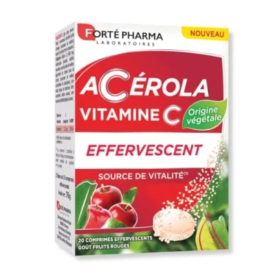 Image de Acérola Effervescent Vitamine C 30 Comprimés