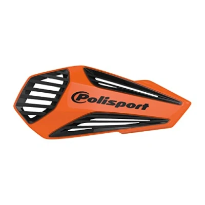 Image de POLISPORT 8308400003 Protège mains MX AIR 1 point de fixation Style en plastique avec kit montage inclus compatible tous les modèles enduro/mx/atv couleur orange/noir