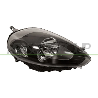 Image de PRASCO FT3444923 Phares droit H4 noir avec commande pour correcteur de site projecteur FIAT: Punto Evo 3/5 portes, III portes