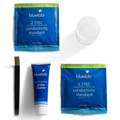 Image de Bluelab CAREKITCON Conductivity Probe Care Kit de Nettoyage Compteur avec Solution et d&#039;étalonnage pour Maintenir la précision des sondes stylos EC (TDS)