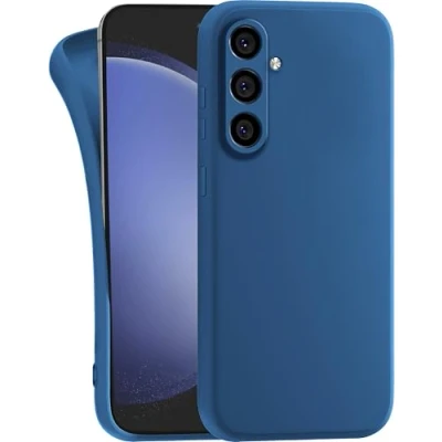 Image de MyGadget Coque pour Samsung Galaxy S23 FE Case TPU Souple &amp; Soft Cover Protection Extra Fine Légère Étui Coloré Anti Choc Bleu foncé