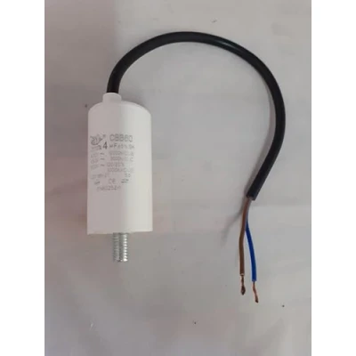 Image de Condensateur 4UF, 450 volts CBB60 avec câble