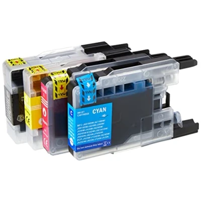 Image de Go Inks 1 Ensemble de 4 Cartouches d&#039;encre à remplacer Brother LC1240 &amp; LC1220 Compatible/Non OEM pour DCP et MFC Imprimantes (4 Encres)