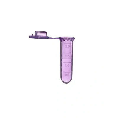 Image de MUHWA Lot de 500 tubes microcentrifugeuse gradués avec bouchon à clipser, flacon d&#039;échantillon arrondi pour laboratoire (violet)