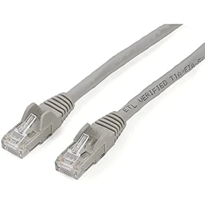 Image de StarTech.com Câble réseau Cat6 Gigabit UTP sans crochet de 2m Cordon Ethernet RJ45 anti accroc M/M Gris (N6PATC2MGR)