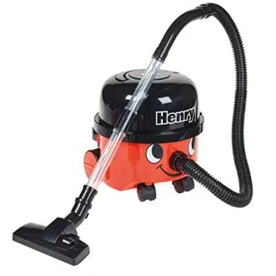 Image de Casdon Henry &amp; Hetty Jouets Aspirateur rouge fonctionnel avec buse Kit de nettoyage pour enfants 3 ans +, 23.2 x 21.2 22.8 cm
