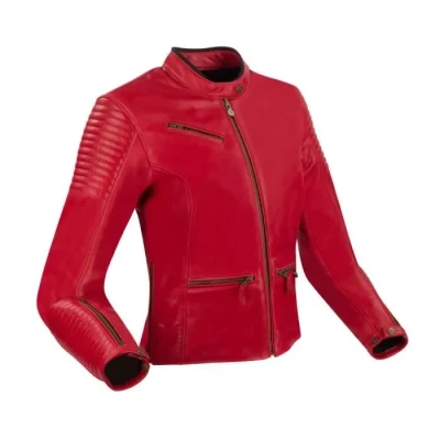Image de Blouson cuir moto femme Segura Curve